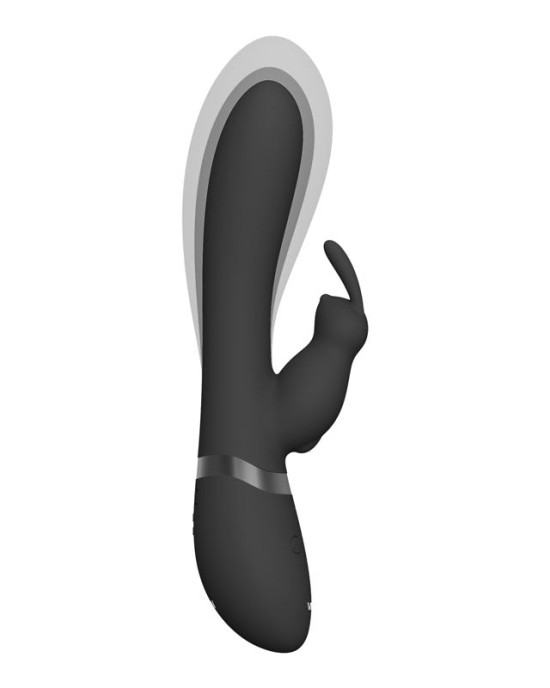 Vive TAKA Inflatable Rabbit Vibrator - Black