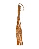 OUCH! Italian Leather 7 Braided Tails & 6 Handle Brown 61cm Whip