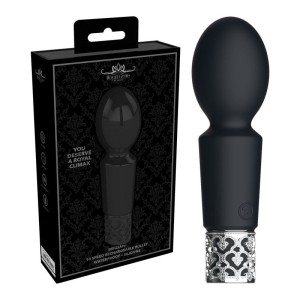 Royal Gems Brilliant Bullet - Black - Mini Massager Wand