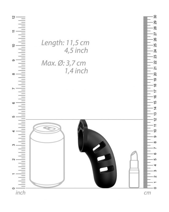 MANCAGE Model 21 - Chastity - Cock Cage with Adjustment Parts- Black