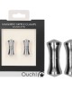 OUCH! Magnetic Balance Pin Silver Nipple Clamps - Set of 2