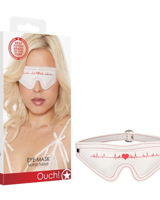 Ouch! Eye-Mask - Nurse Theme - White/Red