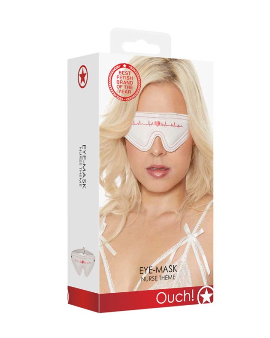 Ouch! Eye-Mask - Nurse Theme - White/Red