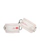 OUCH! Wrist Cuffs - Nurse Theme - White/Red Restraints