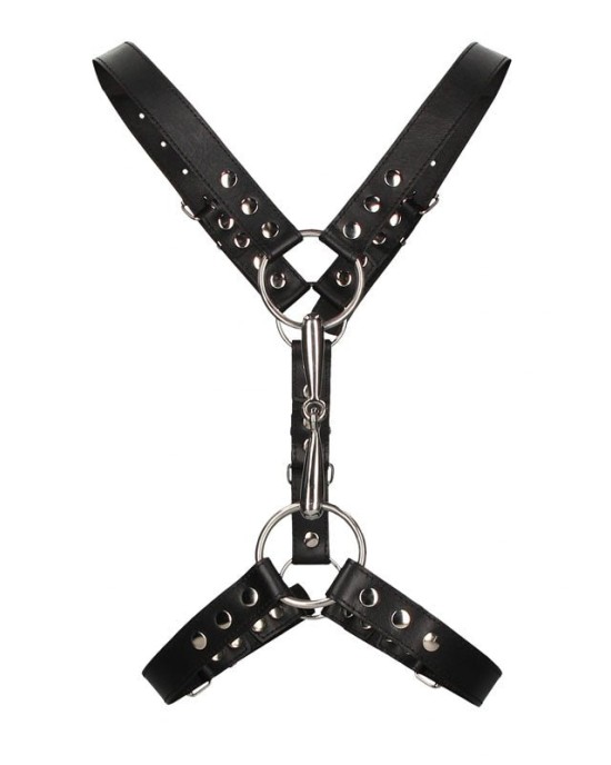 OUCH! Men's Harness With Metal Bit