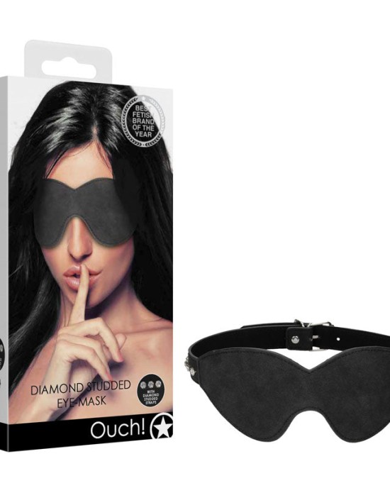 OUCH! Diamond Studded Eye-Mask - Black