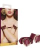 OUCH! Halo - Wrist & Ankle Cuffs - Burgundy Restraints