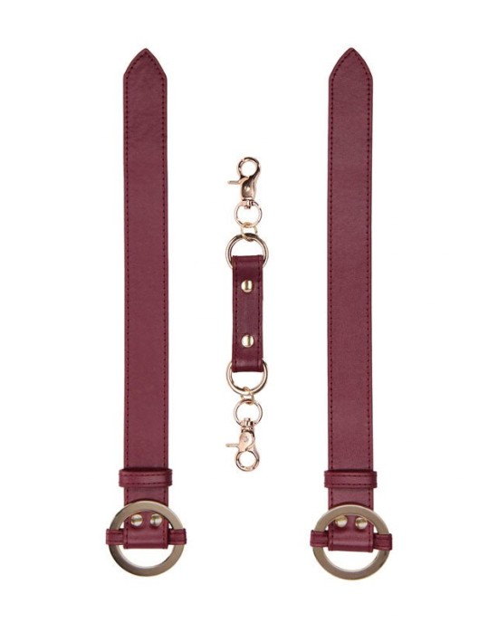 OUCH! Halo - Wrist & Ankle Cuffs - Burgundy Restraints