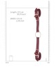 OUCH! Halo - Handcuff With Connector - Burgundy