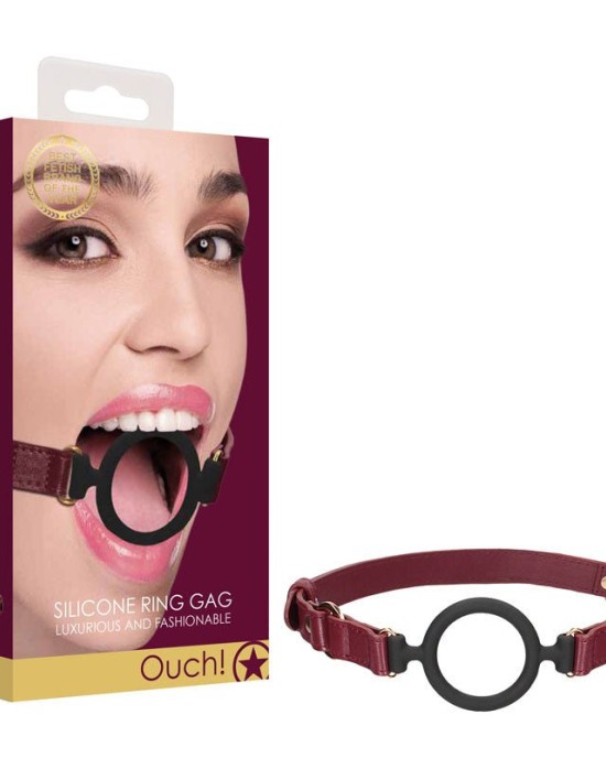 OUCH! Halo - Silicone Ring Burgundy Gag