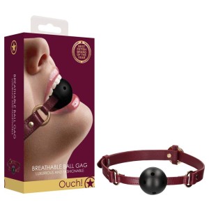 OUCH! Halo - Breathable Ball Burgundy Gag