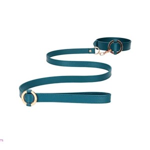 OUCH! Halo - Collar With Leash - Green