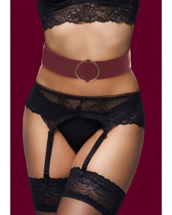 OUCH! Halo - Waist Belt L/XL - Burgundy Restraint