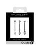 OUCH! Urethral Sounding - Stainless Steel Plugs - Set of 3 Sizes