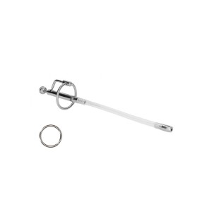 OUCH! Urethral Sounding - Stainless Steel/Plastic 18.5cm Dilator Stick