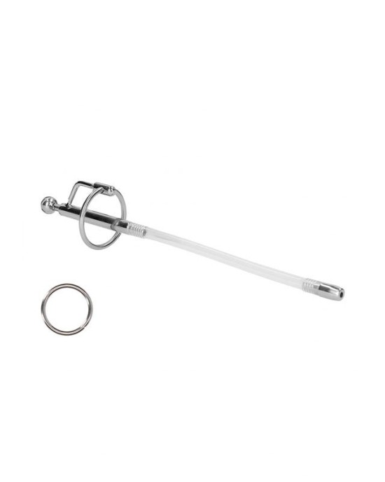 OUCH! Urethral Sounding - Stainless Steel/Plastic 18.5cm Dilator Stick