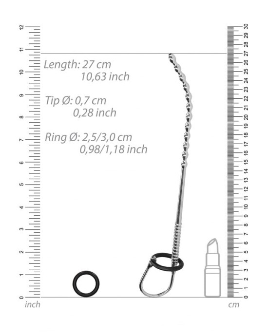 OUCH! Urethral Sounding - Stainless Steel 27cm Stretcher