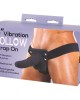 6 Inch Vibration Hollow Strap-On - Black