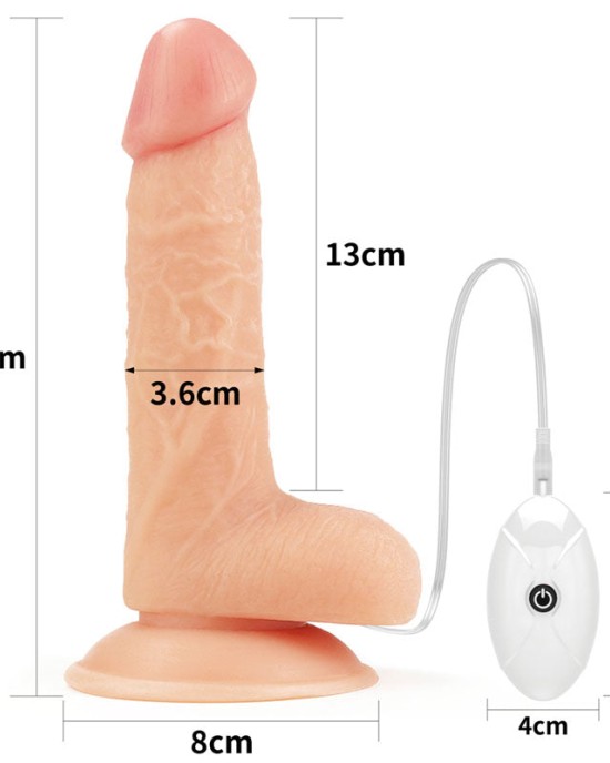 Ingen Easy Strap-On Set - Flesh 7 Inch Vibrating Strap-On