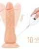 Ingen  Easy Strap-On Set - Flesh 7.5 Inch Vibrating Strap-On