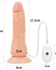 Ingen  Easy Strap-On Set - Flesh 7.5 Inch Vibrating Strap-On