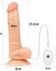 Ingen Easy Strap-On Set - Flesh 7.5 Inch Vibrating Strap-On