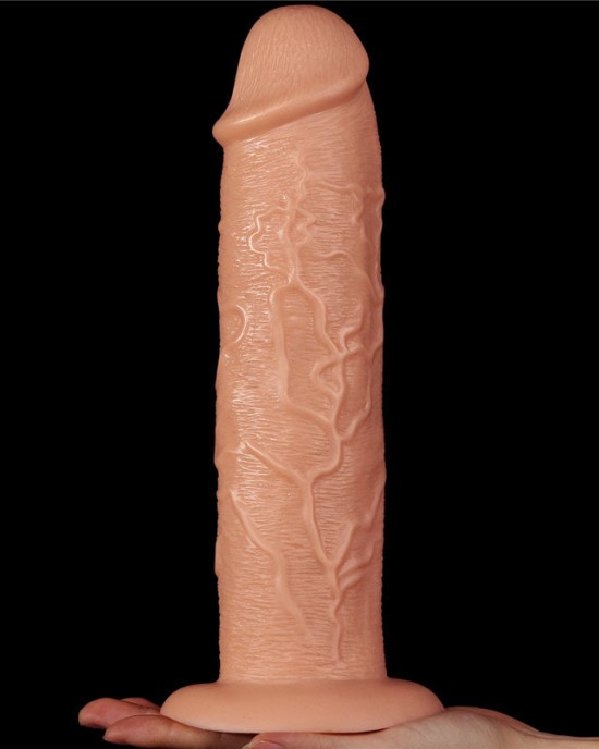 King Size 11 Inch Realistic Flesh Dildo