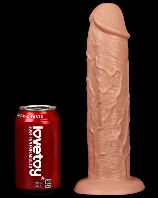 King Size 11 Inch Realistic Flesh Dildo