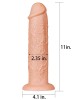 King Size 11 Inch Realistic Flesh Dildo