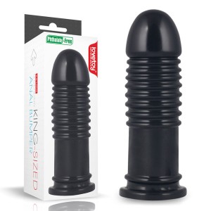 King Sized 8 Inch Anal Bumper Black Mega Butt Plug