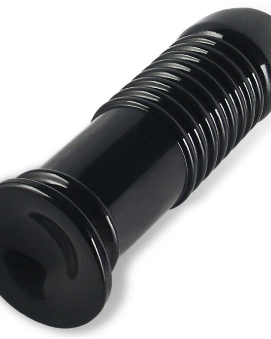 King Sized 8 Inch Anal Bumper Black Mega Butt Plug