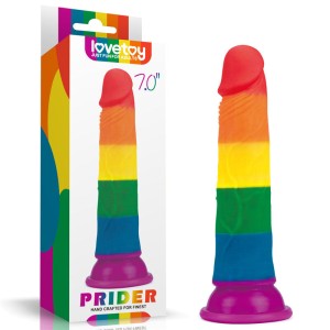 Prider 7 Inch Rainbow Dildo