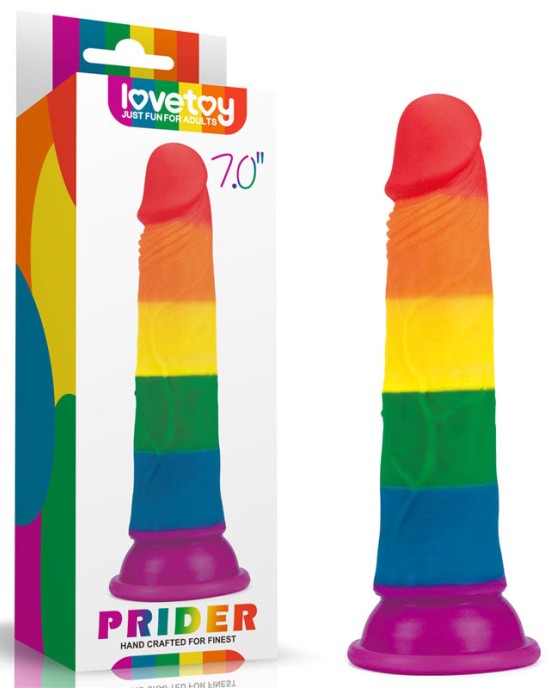 Prider 7 Inch Rainbow Dildo