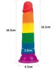 Prider 7 Inch Rainbow Dildo