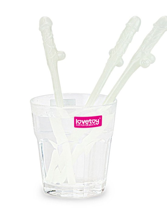 Jokes & Parties Willy Straws - Glow In The Dark - 9 Pack