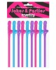 Jokes & Parties Original Willy Straws - Coloured-  9 Pack