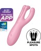 Satisfyer Threesome 4 Stimulator with App Control - Pink