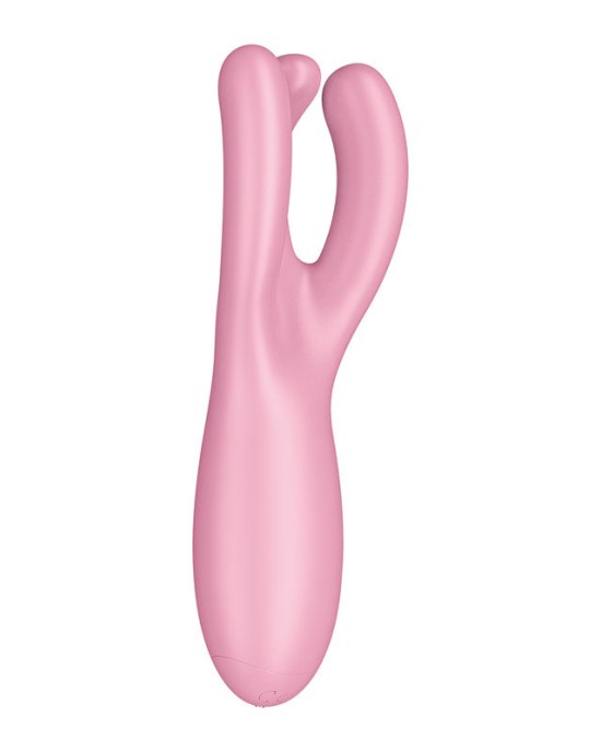 Satisfyer Threesome 4 Stimulator with App Control - Pink