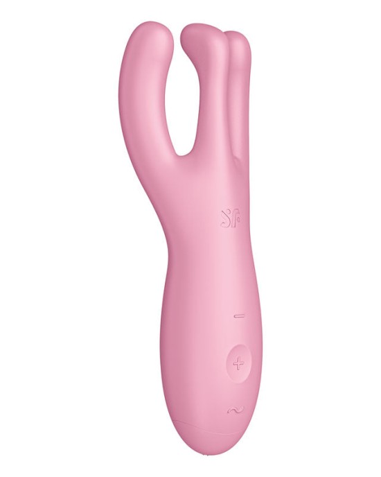 Satisfyer Threesome 4 Stimulator with App Control - Pink