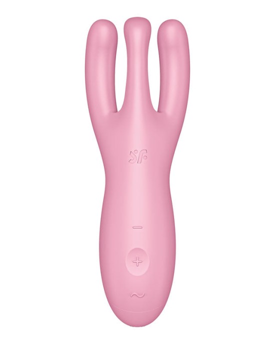 Satisfyer Threesome 4 Stimulator with App Control - Pink