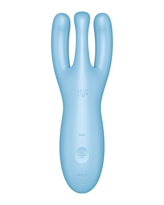 Satisfyer Threesome 4 Stimulator with App Control - Blue