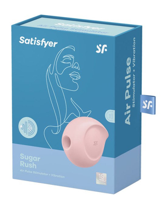 Satisfyer Sugar Rush Air Pulse Stimulator + Vibration - Pink