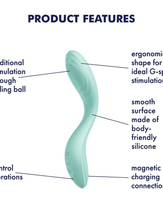 Satisfyer Rrrolling Pleasure G-Spot Vibrator - Mint