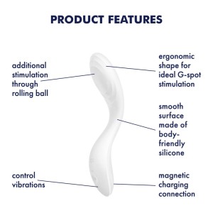 Satisfyer Rrrolling Pleasure G-Spot Vibrator - White