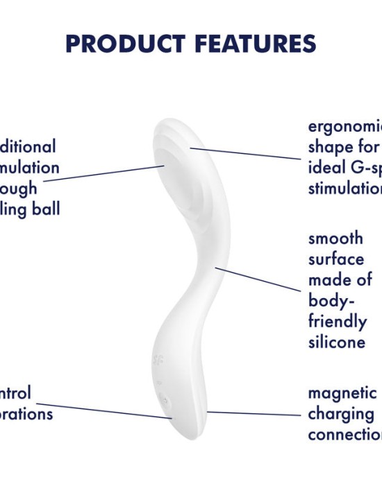 Satisfyer Rrrolling Pleasure G-Spot Vibrator - White