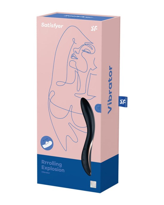 Satisfyer Rrrolling Explosion G-Spot Vibrator - Black