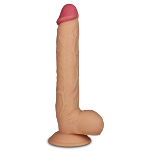 King Size 10 Inch Realistic Flesh Dildo