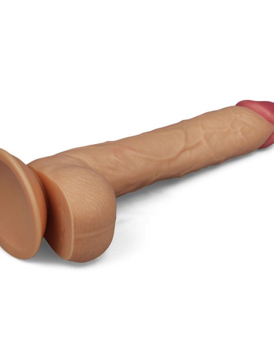 King Size 10 Inch Realistic Flesh Dildo