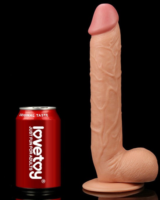 King Size 10 Inch Realistic Flesh Dildo