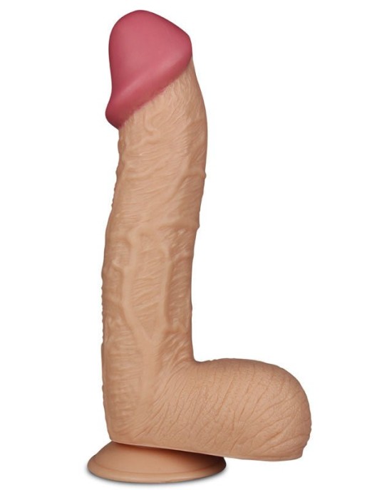 King Size 10.5 Inch Realistic Flesh Dildo